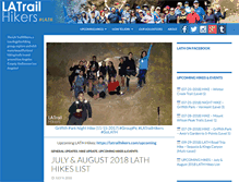 Tablet Screenshot of latrailhikers.com